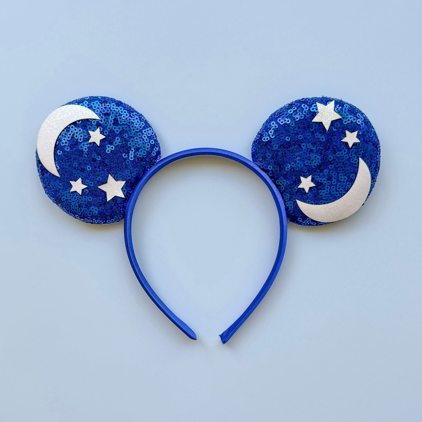 Moon and Stars Royal Blue Headband Animal Ears