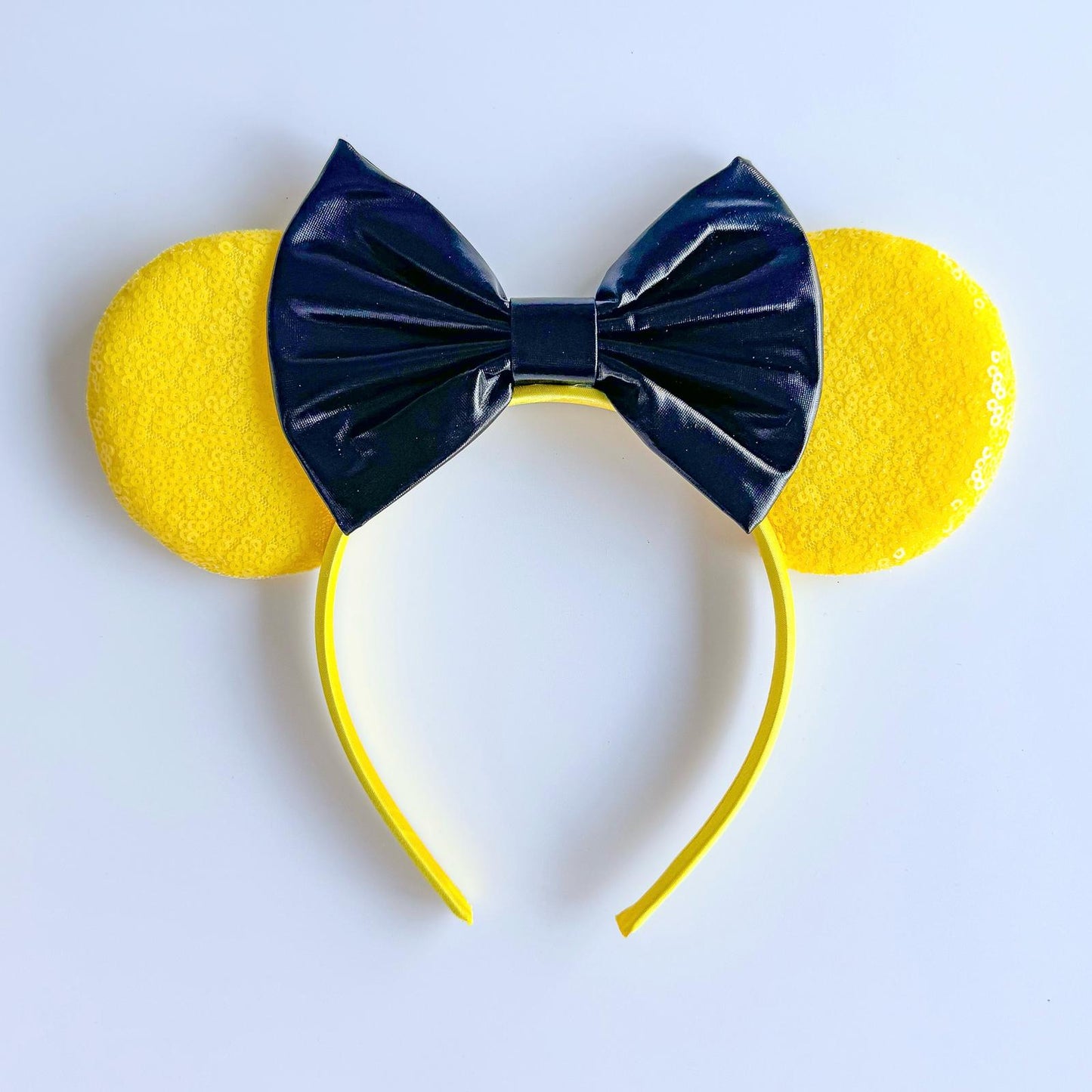 Little Black Bow Sequin Animal Headband Ears