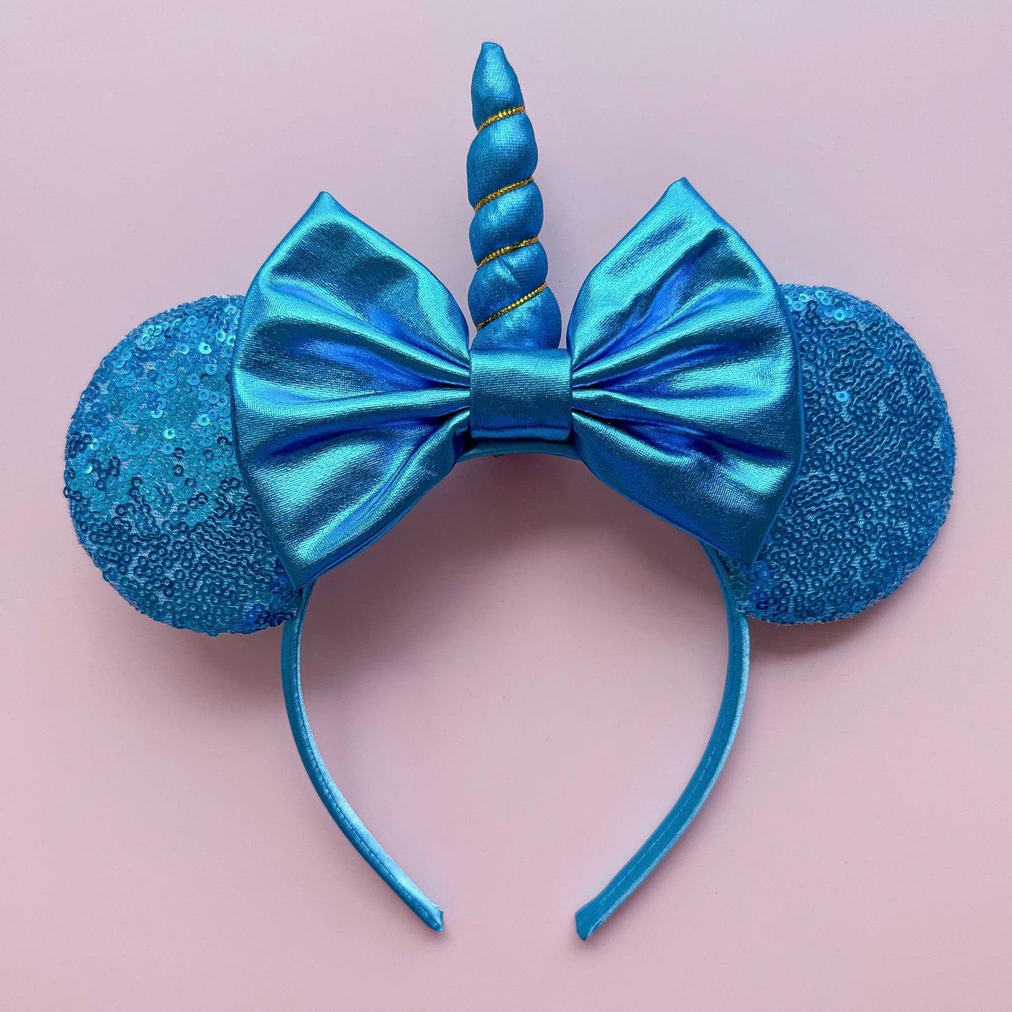 Blue Unicorn Sequin Headband