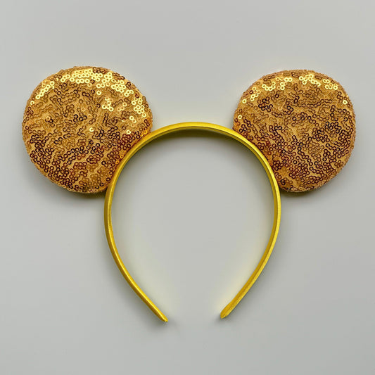 Gold Sequin Headband Animal Ears