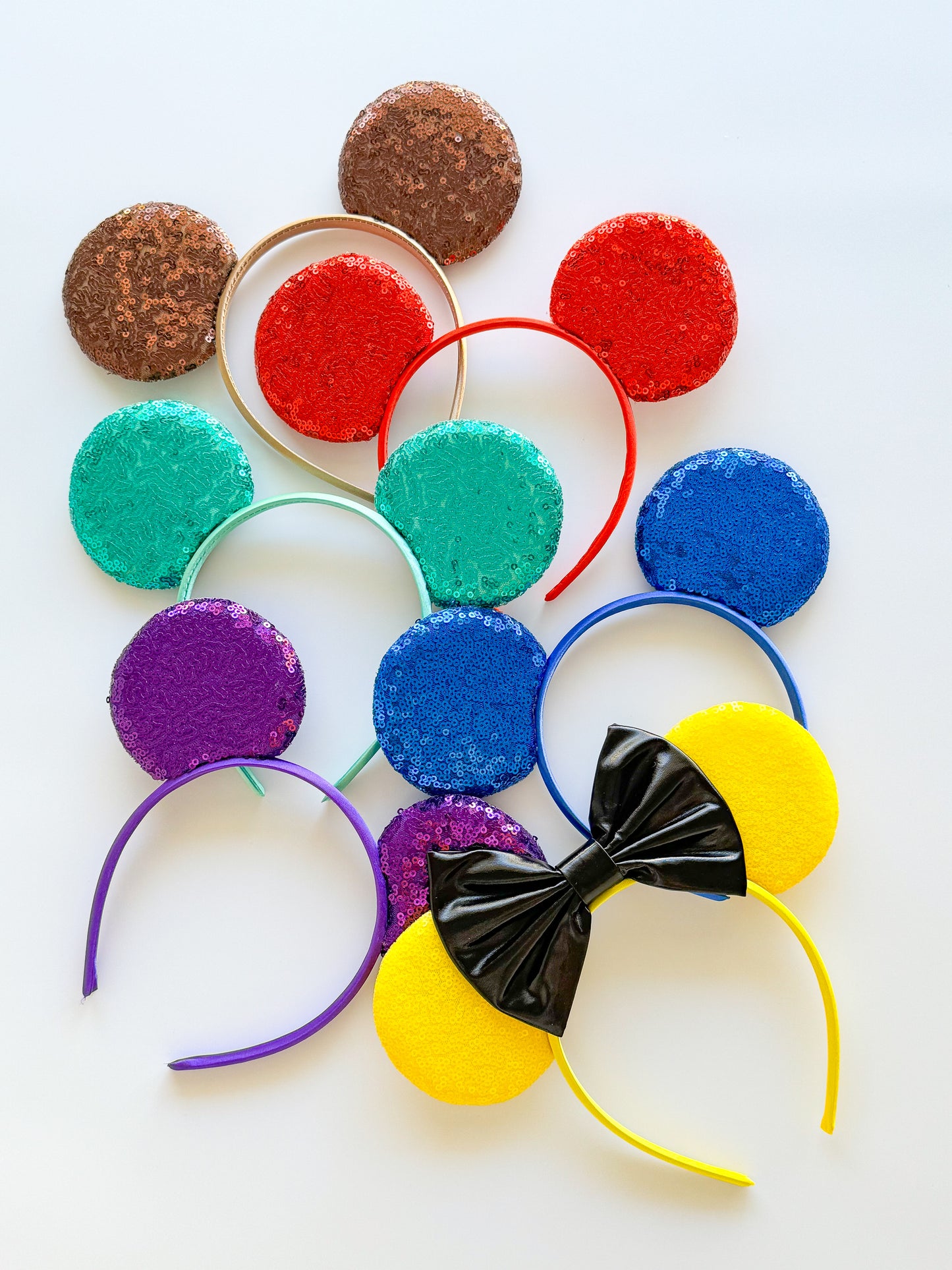 Little Black Bow Sequin Animal Headband Ears