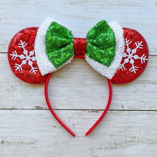 Christmas Snowflake Sequin Animal Ears