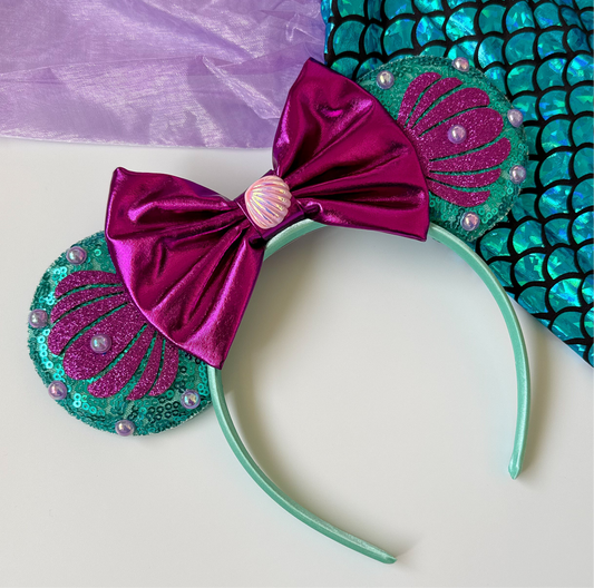 Purple Shell Headband Animal Ears