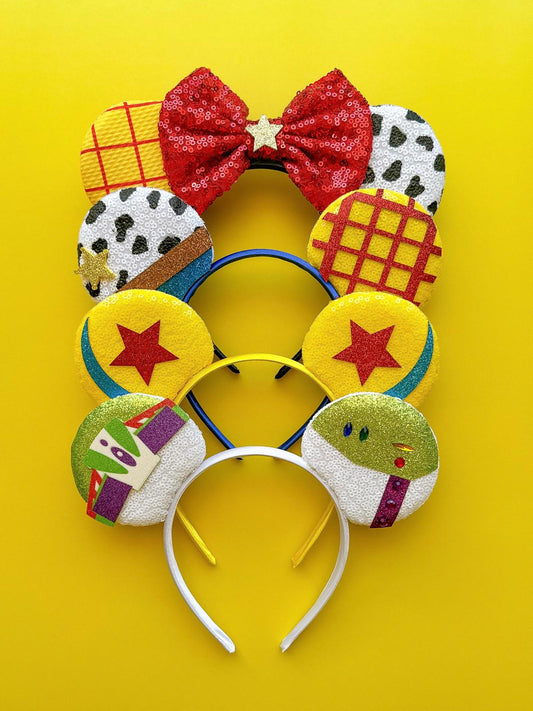 Toy Box Bundle of Four (4) Sequin Headband Animal Ears