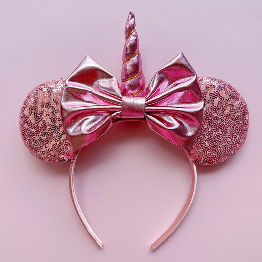 Baby Pink Unicorn Sequin Headband